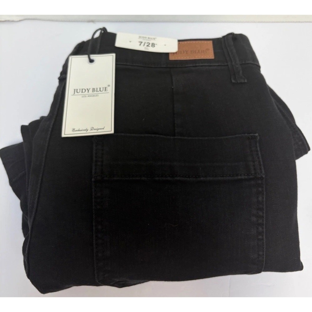 Judy Blue NWT Black Pull On Hi-Rise Jegging Trouser Flare Size 7/28 Style #88651